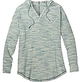 Legendary Whitetails womens Space Dye Knit V-neck Pullover Hoodie Top