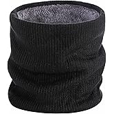 Winter Neck Warmer Men Ski, Neck Gaiter Face Scarf Women, Fleece Scarf for Men Gaiter Mask, Thick Windproof Scarves