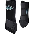 Professional's Choice 2XCOOL Sports Medicine Horse Boots | Protective & Breathable Design for Ultimate Comfort, Durability & Cooling in Active Horses | 2 Pack (BLACK, MEDIUM)