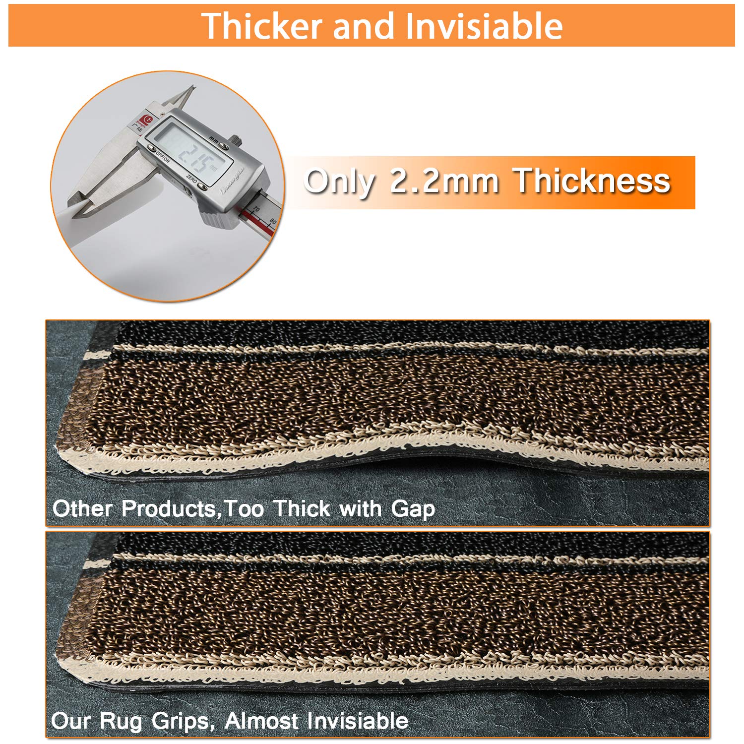 SANROCK Anti Curling Rug Grippers 1/8\