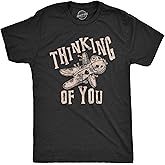 Mens Thinking of You T Shirt Funny Voodoo Doll Graphic Novelty Tee