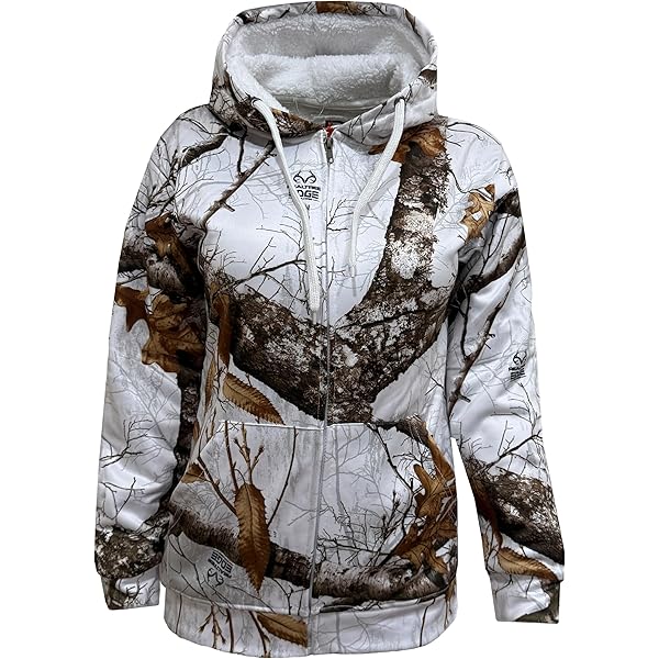 Veste Realtree Femme Taille L – Rose Camouflage, Quarter Zip, Athlétique, Pour Chasse