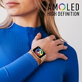 Reflex Active Amoled Series 30 Smart Watch Rose Gold Stainless Steel Mesh Strap view 2