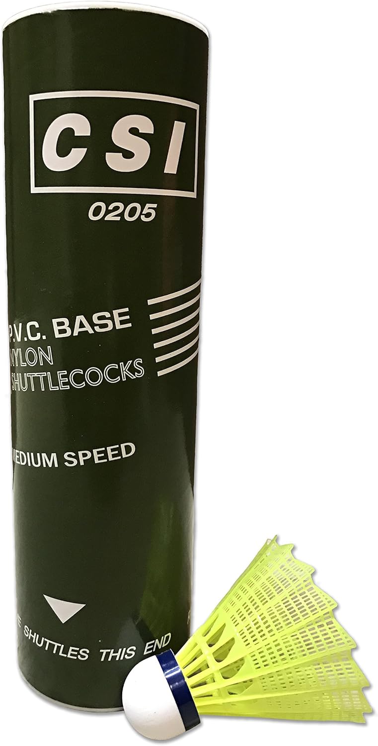 Cannon Sports White Nylon, PVC Base, International Tournament Badminton Shuttlecocks : Sports & Outdoors