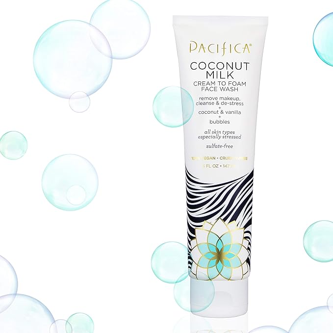 pacifica coconut milk cream to foam face wash