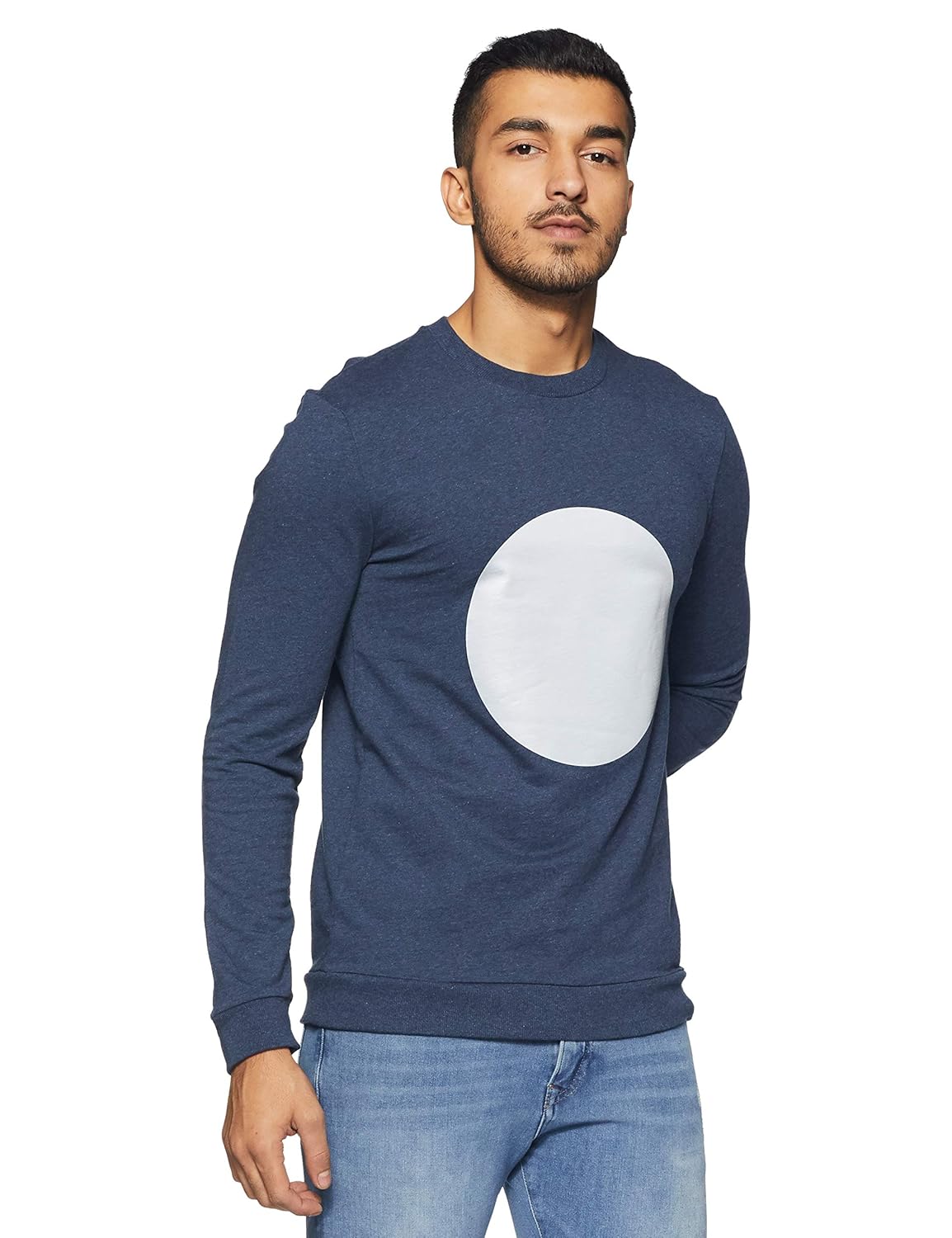 united colors of benetton full sleeve solid men's sweatshirt