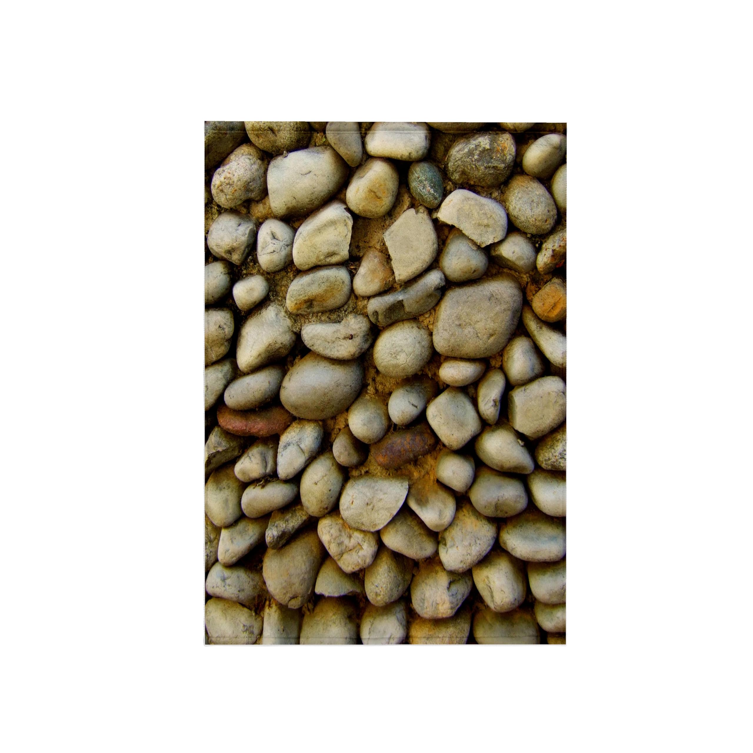 3dRose Pebble Floor Or Wall Texture Photo-Little Stones Nature Grey Gray Beige Brown Towel, Multi-Colour, 15 x 22-Inch