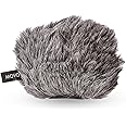 Movo WS-G9 Furry Outdoor Microphone Windscreen Muff for Portable Digital Recorders up to 3" X 1.5" (W x D) - Fits the Zoom H4