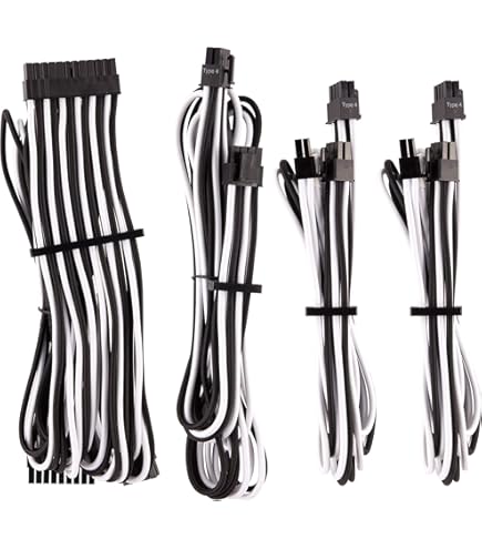 Amazon.com: Corsair CP-8920050 Standard Power Cable Kit, White