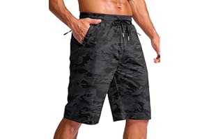 G Gradual Men's 11" Board Shorts with 3 Zipper Pockets Long Swim Trunks Quick Dry Bathing Suit Swimwear Beach Shorts No Liner