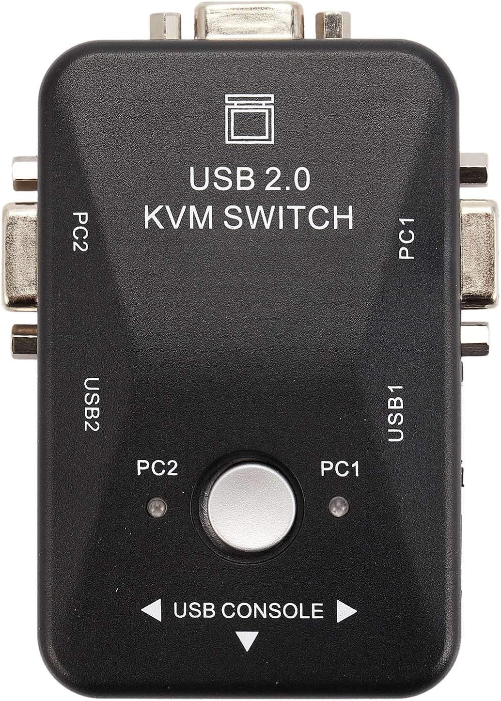 Uinfhyknd USB VGA KVM Switch 2 Port SVGA Keyboard Mouse 1920x1440