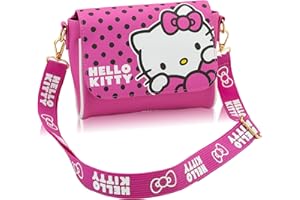 FAST FORWARD Stitch, Hello Kitty or Bluey Girls Purse | Small Crossbody Shoulder Bag with Adjustable Strap