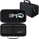 RAIALL Hard Travel Case for Sony ULT Field 3 Wireless Portable Bluetooth Speaker, Sony ULT Field 3 Protective Carrying Storage Bag, Extra Mesh Pocket for Shoulder Strap and USB Cable, Black