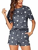 HOTOUCH Womens Printed Pajamas Set Soft Lounge Sets