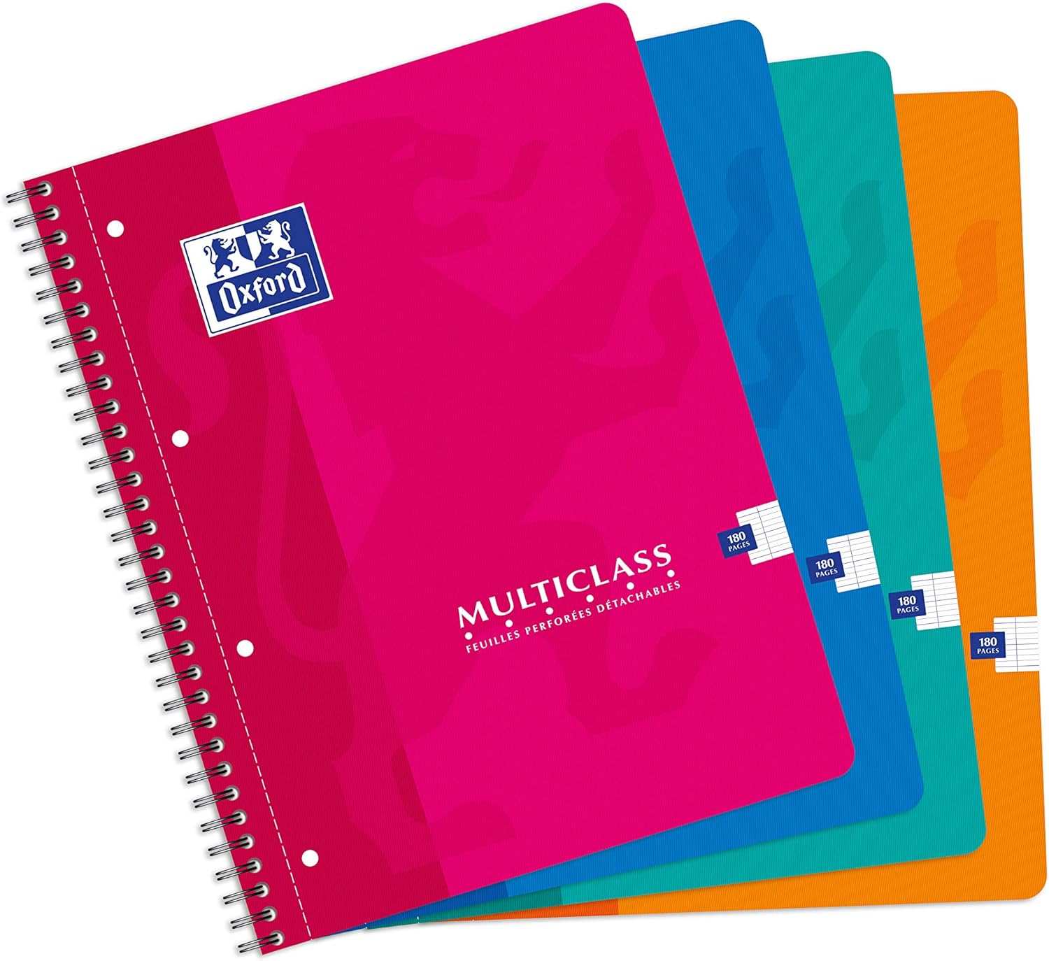 Oxford 100103772 multiCLASS Classic SpiralBound Notebook A4 + 180