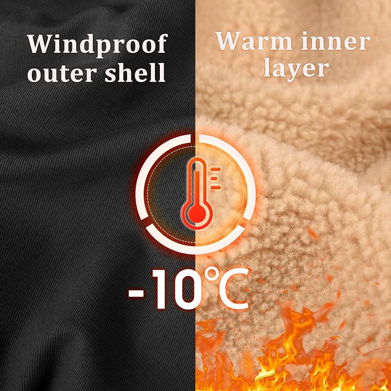 Chaqueta Hombre Invierno Chaqueta Forro Borrego — foto 4 de 6