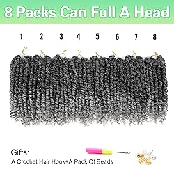 Passion Twist Crochet Hair 10Inch Passion Twist