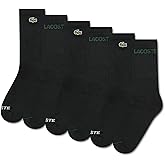 Lacoste Unisex-Kids 6-Pack Knit Everyday Socks