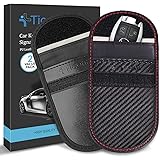 Faraday Bag for Key Fob (2 Pack), TICONN Faraday Cage Protector - Car RFID Signal Blocking, Anti-Theft Pouch, Anti-Hacking Ca