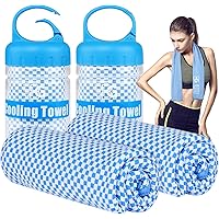 BOGI Cooling Towel 2 Pack, Cooling Towels for Neck and Face, 47"x14" Ice Towel for Instant Cooling Soft Breathable Chilly Tow
