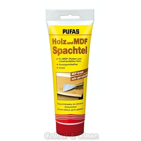 Pufas 34401000 Holz und MDF Spachtel, Braun 400g