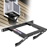 Marudina Window AC Bracket,No-Drill Adjustable,Up to 300lbs | Fits Single/Double Hung Windows, Quick Installation, Heavy-Duty Steel Air Conditioner Bracket for 5000-24000 BTU Units