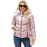 MODERN BUBBLE Jackets for Women Winter Coats Shiny Puffer Jacket Womens Lightweight Warm Quilted Jackets for Women