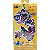 Disney Stitch Charm Bracelet Activity Set, 408-Piece Jewelry Making Kit, Preschool Arts and Crafts, Friendship Bracelets, Cas