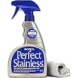HOPE'S Perfect Stainless Steel Cleaner and Polish with Microfiber Cloth, 22-Ounce, Streak-Free Self-Polishing Formula, Blocks