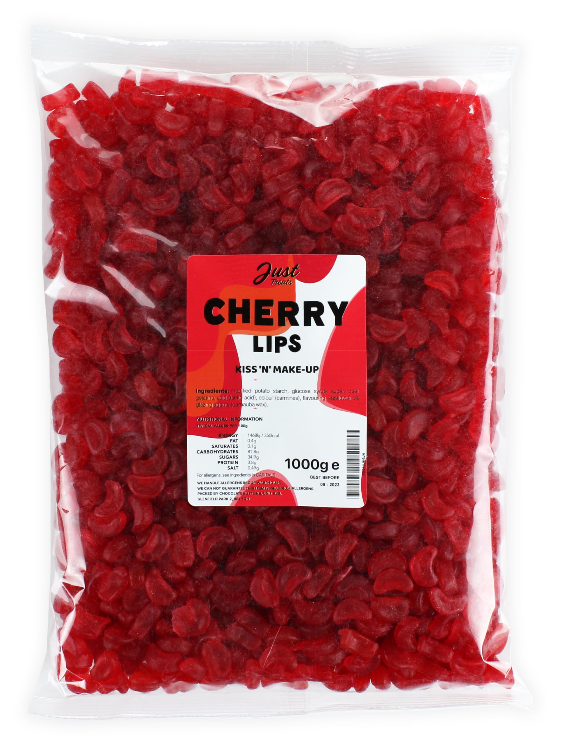 Just Treats Original Scented Cherry Lips (1 Kilo Party Bag)…
