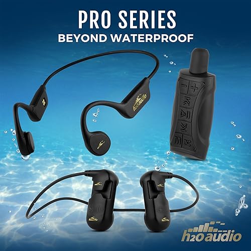 H2O Audio Sonar IPX8 Bluetooth Bone Conduction Headphones with