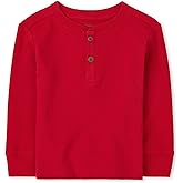 The Children's Place Boys and Toddler Long Sleeve Thermal Henley Shirt