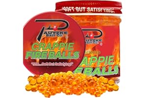 PAUTZKE BAIT PAUTZKE'S Crappie Fire Balls - Striking Color & Prolonged Scent Release, Infused with Genuine Salmon Egg Juice