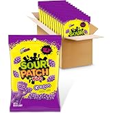 SOUR PATCH KIDS Grape Soft &amp; Chewy Gummy Candy, Bulk Candy, 12 Bags
