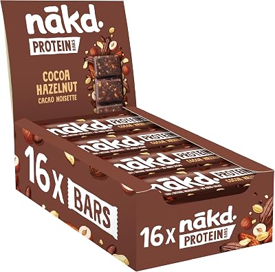 Protein Cacao Avellana | Barritas Raw | 16 x 45g (720g)