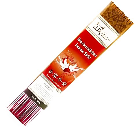 XL Räucherstäbchen „Ich liebe Dich“ mit Rosen-Duft (Chinesische Räucherstäbchen, ca. 30cm Höhe), mit Turteltauben z.B. als Va