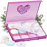 Aromatherapy Shower Steamers Gift Set – 12 Spa Tablets, 6 Scents (Lavender, Mint & Eucalyptus, Jasmine, Watermelon, Grapefruit & Orange) – Relaxation & Stress-Relief Self-Care Gifts for Women