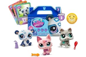 Littlest Pet Shop - Pet Surprise Three Pack - Series 2 - LPS Gen 7, Authentic Mystery Figures, Surprise Collectible Kidult Toy, Girls, Boys, Kids, Tweens Ages 4+