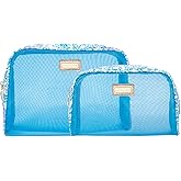 Lilly Pulitzer Clear Zipper Pouch, Cute Pencil Case for Adults, Travel Toiletry Bag, Small Pouch Bag for Supplies, Makeup or Toiletries, Just a Pinch