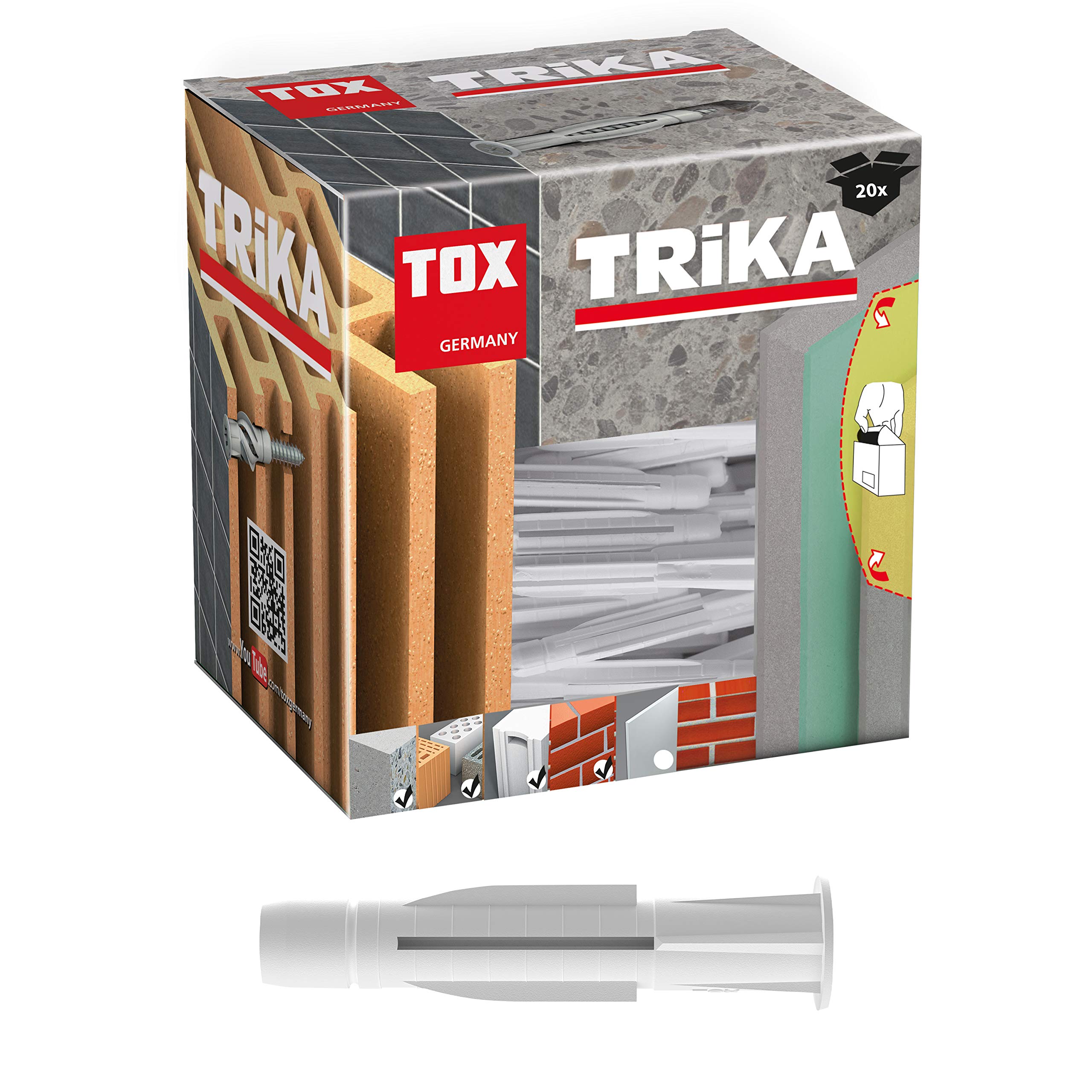 TOX all purpose plugs Trika 14 x 75 mm, 20 pieces, 011100201 — image 1