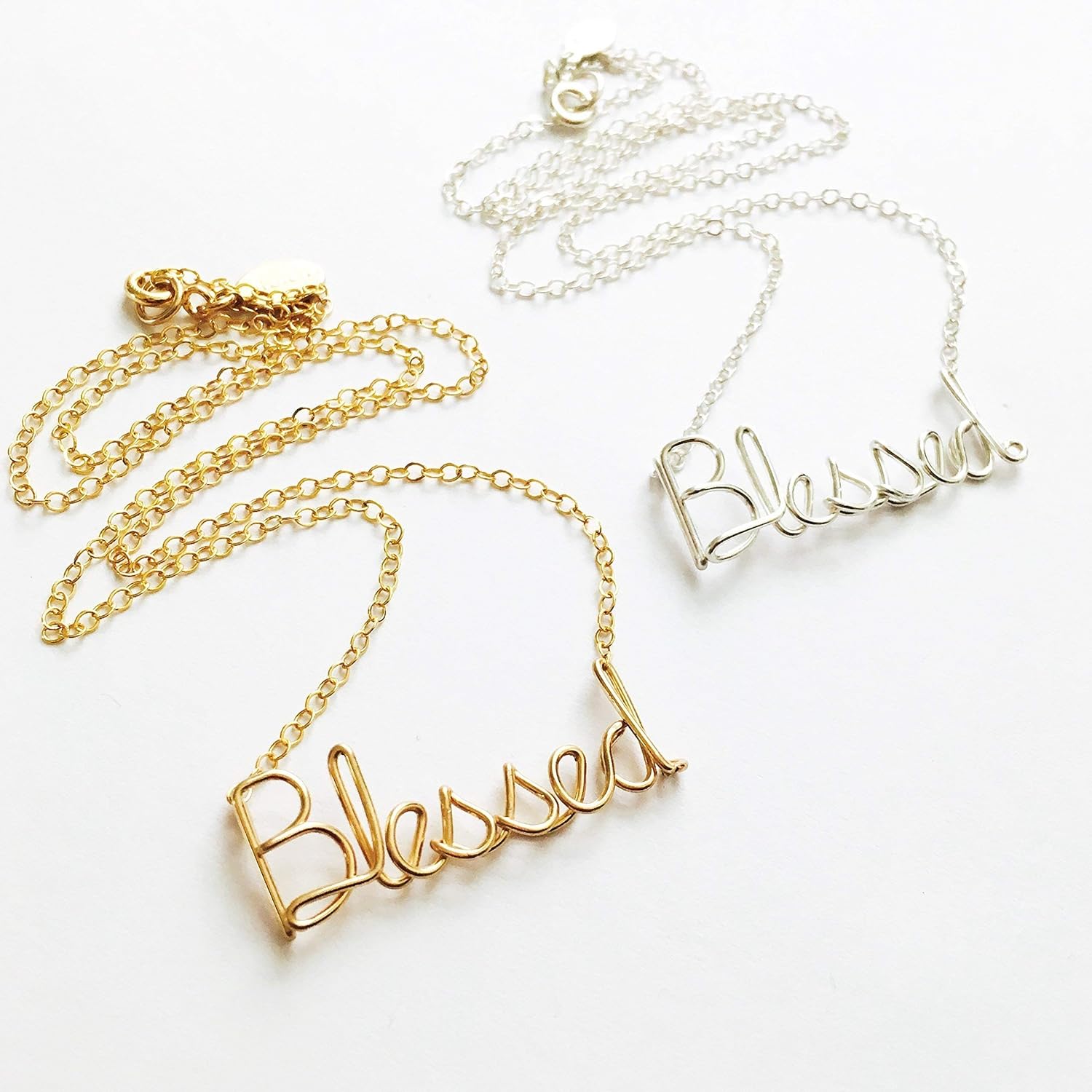 Blessed Necklace. Custom Sterling Silver or 14k gold filled blessed necklace. Handmade
