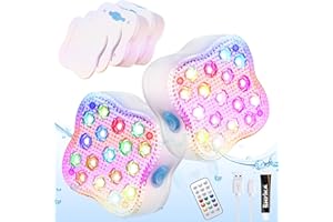 AUDLES Pool Lights, Submersible Led Lights with Remote, Rechargeable Pool Light Bath Tub Lights Spa Lights Pond Lights Underwater Lights Swimming Pool Lights for Aboveground Inground Pools 2PK