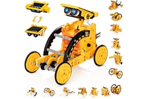 KIDWILL 14-in-1 Solar Robot Kit, Stem Projects for Kids Age 8-12, Educational STEM Science Toy, DIY Solar Power Building Kit, Robotic Set Toys Gift for Boys Girls 8 9 10 11 12 Years Old