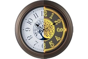 LA CROSSE TECHNOLOGY La Crosse Clock 403-3246BR 18-Inch Indoor/Outdoor Lux Lighted Dial Quartz Wall Clock in Bronze Finish