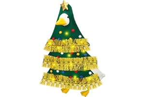 Outus Christmas Tree Goose Outfit 23 Inch Porch Goose Lighted Christmas Costume Holiday Geese Clothes for Plastic Geese Xmas Outdoor Garden Yard Patio Statue Decor (Classic)