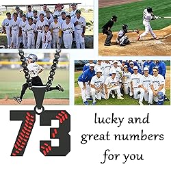 Suweibuke Inspiration Baseball Necklaces Baseball
