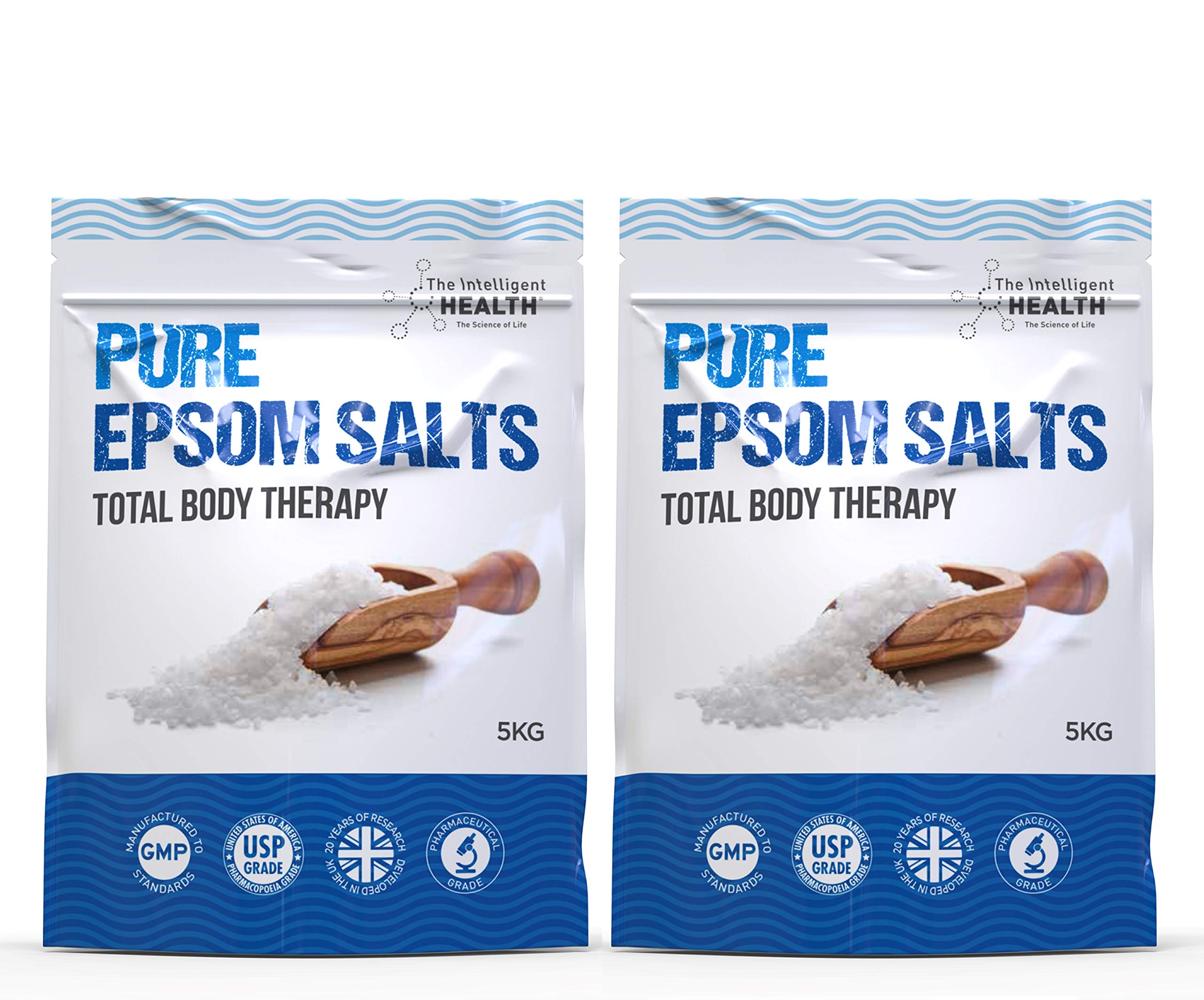 Pure Epsom Salts | Magnesium Sulphate Bath Salt (5 kg (Pack of 2))