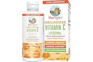 MaryRuth Organics Liposomal Vitamin C | Immune Support Supplement | Megadose Vitamin C Supplement 500mg | Skin Care | Liquid Vitamin C | Vitamin E | Vegan | Non GMO | 30 Servings