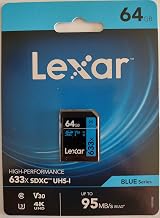 Lexar 64GB Professional Class 10 95MB/s SDXC UHS-I Memory Card 633x view 5