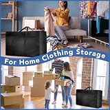 SUNNOW 2 Pcs 180L Jumbo Moving Bag Large Storage Durable with Reinforced Bottom view 5